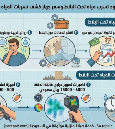 الدليل الشامل: ما هو سعر جهاز كشف تسربات المياه تحت البلاط وهل يستحق الشراء؟