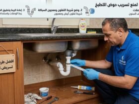 الدليل الشامل: أسهل وأفضل طريقة لمنع تسريب حوض المطبخ لإنقاذ خزائنك من التلف