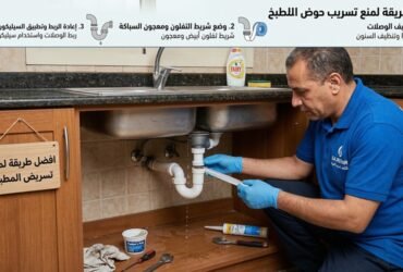 الدليل الشامل: أسهل وأفضل طريقة لمنع تسريب حوض المطبخ لإنقاذ خزائنك من التلف