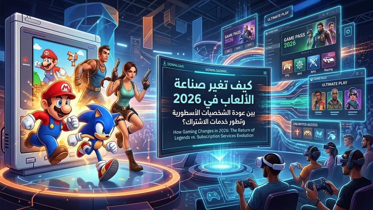 كيف تغير صناعة الألعاب في 2026 بين عودة الشخصيات الأسطورية وتطور خدمات الاشتراك؟ كيف تغير صناعة الألعاب في 2026 بين عودة الشخصيات الأسطورية وتطور خدمات الاشتراك؟